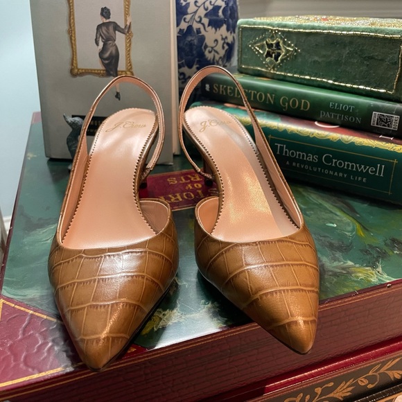 Colette d’Orsay Pumps Crocodile Embossed Leather SOLD OUT - Picture 6 of 14